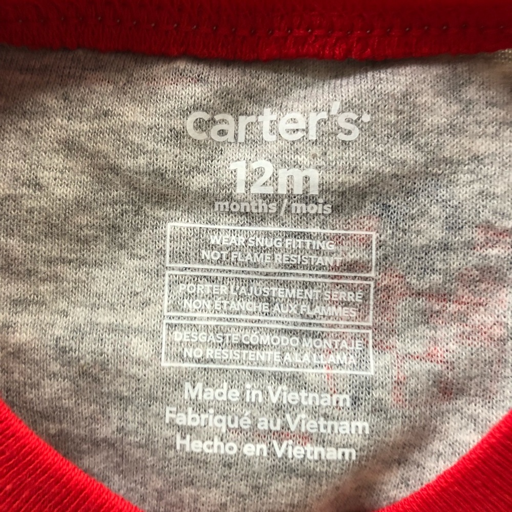 4pc Firefighter Baby Boys pajamas set - 12mths - Picture 7 of 8